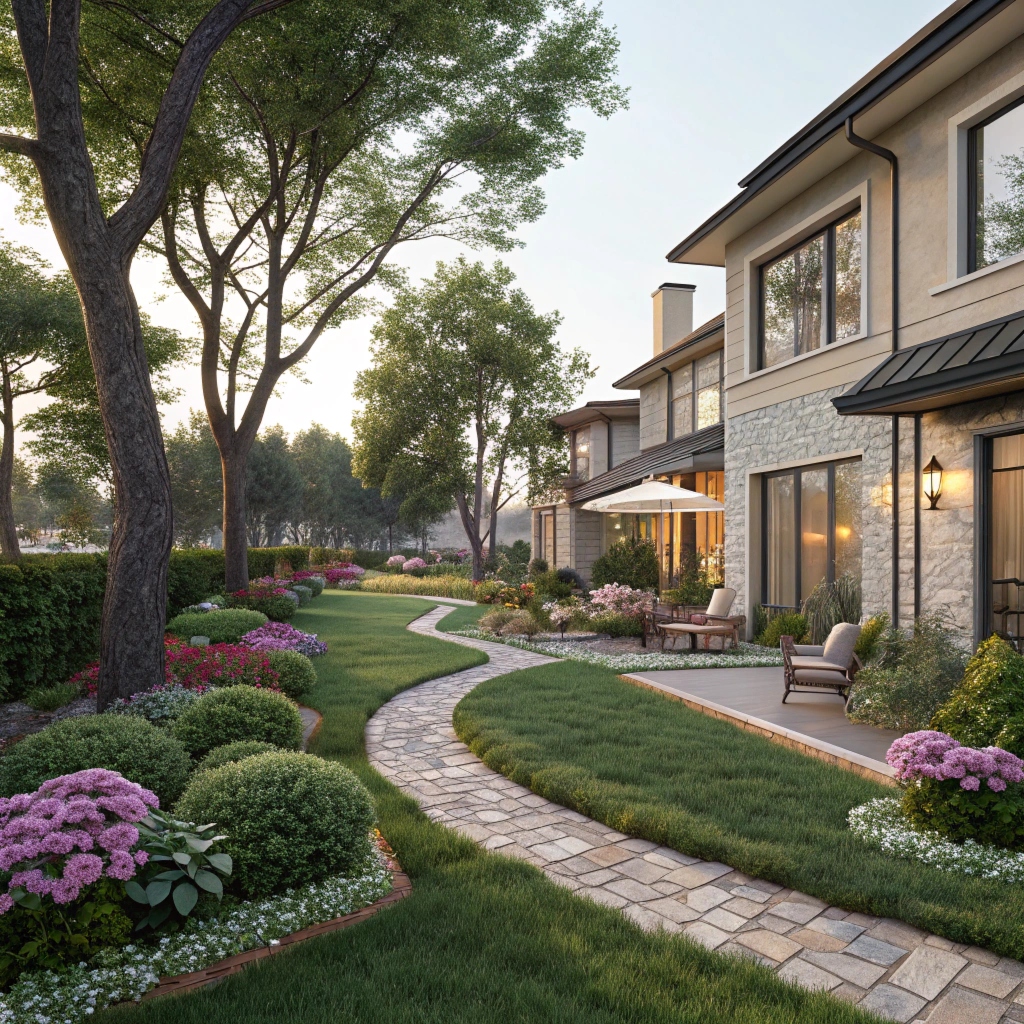 Terraza urbana con diseño vertical